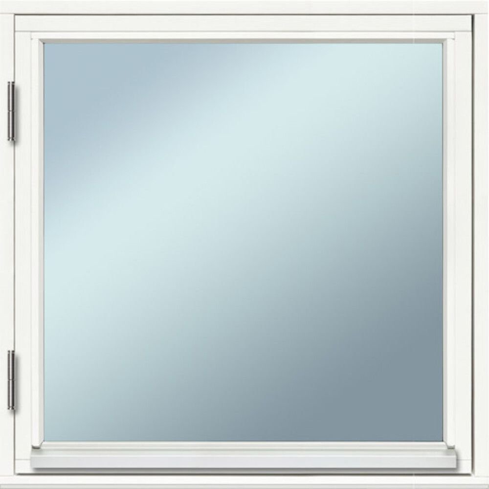 Vitmålat fönster till stuga